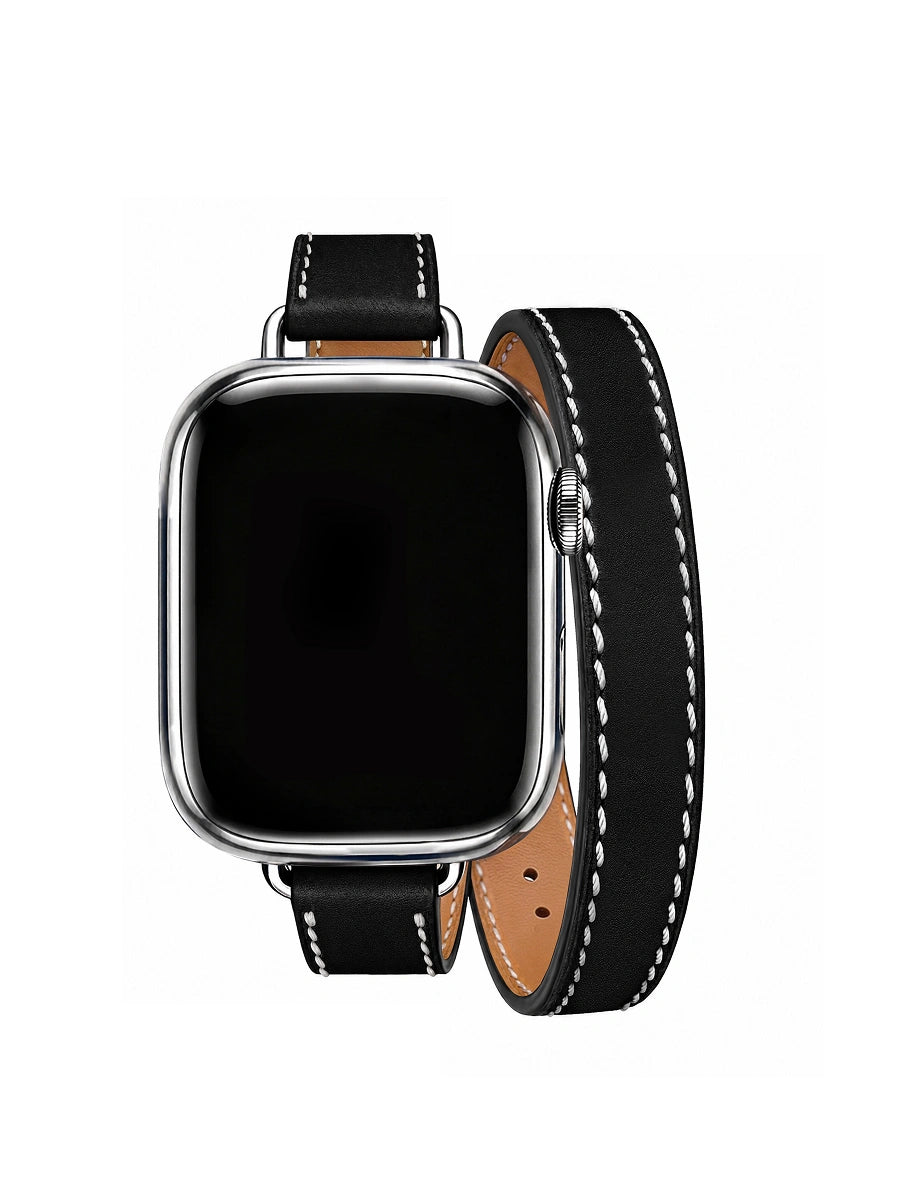 Brown leather strap - 15mm