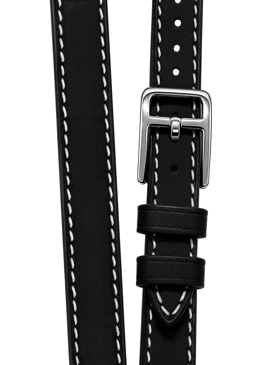 Brown leather strap - 15mm