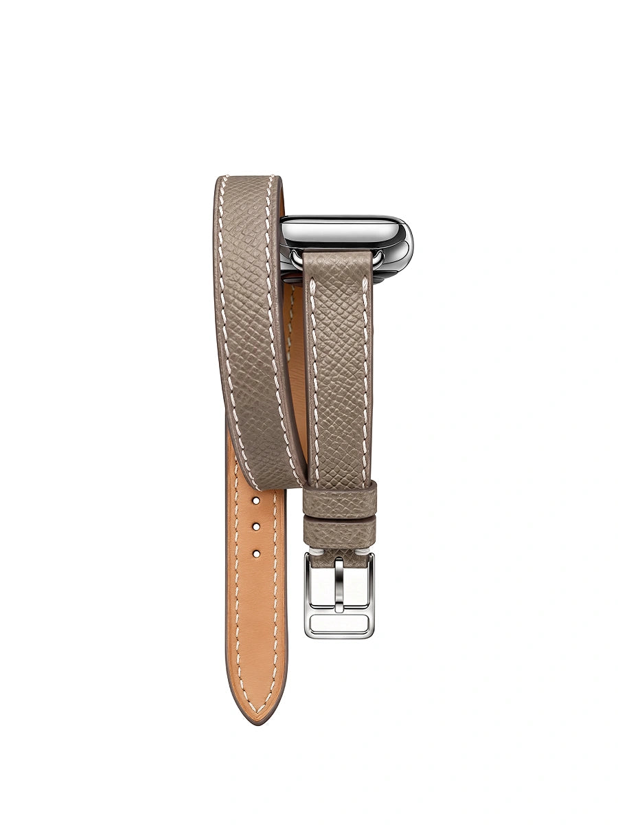 Brown leather strap - 14mm
