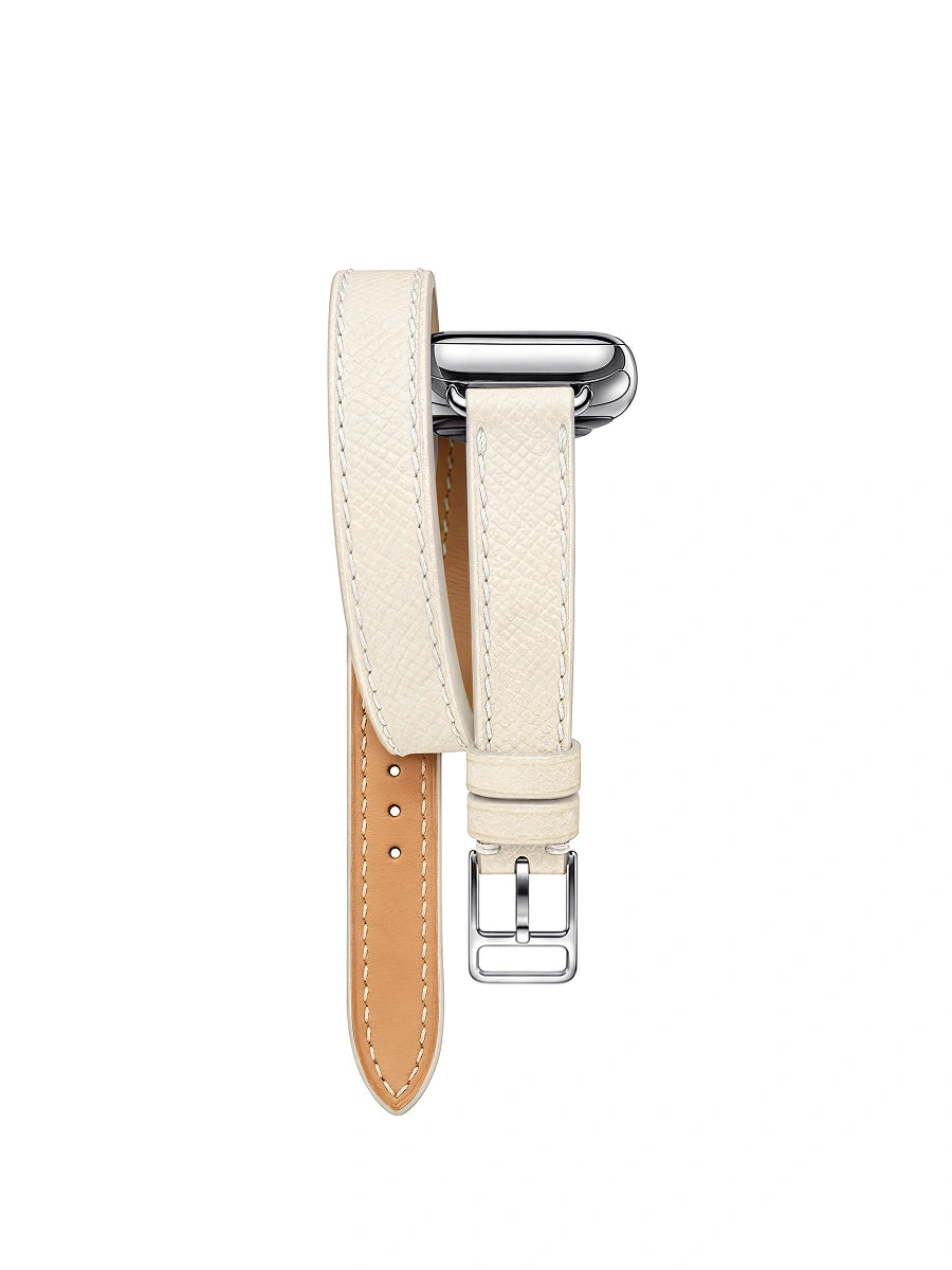 Brown leather strap - 16mm