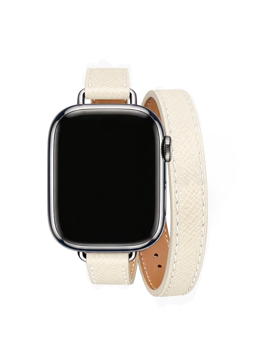 Brown leather strap - 16mm