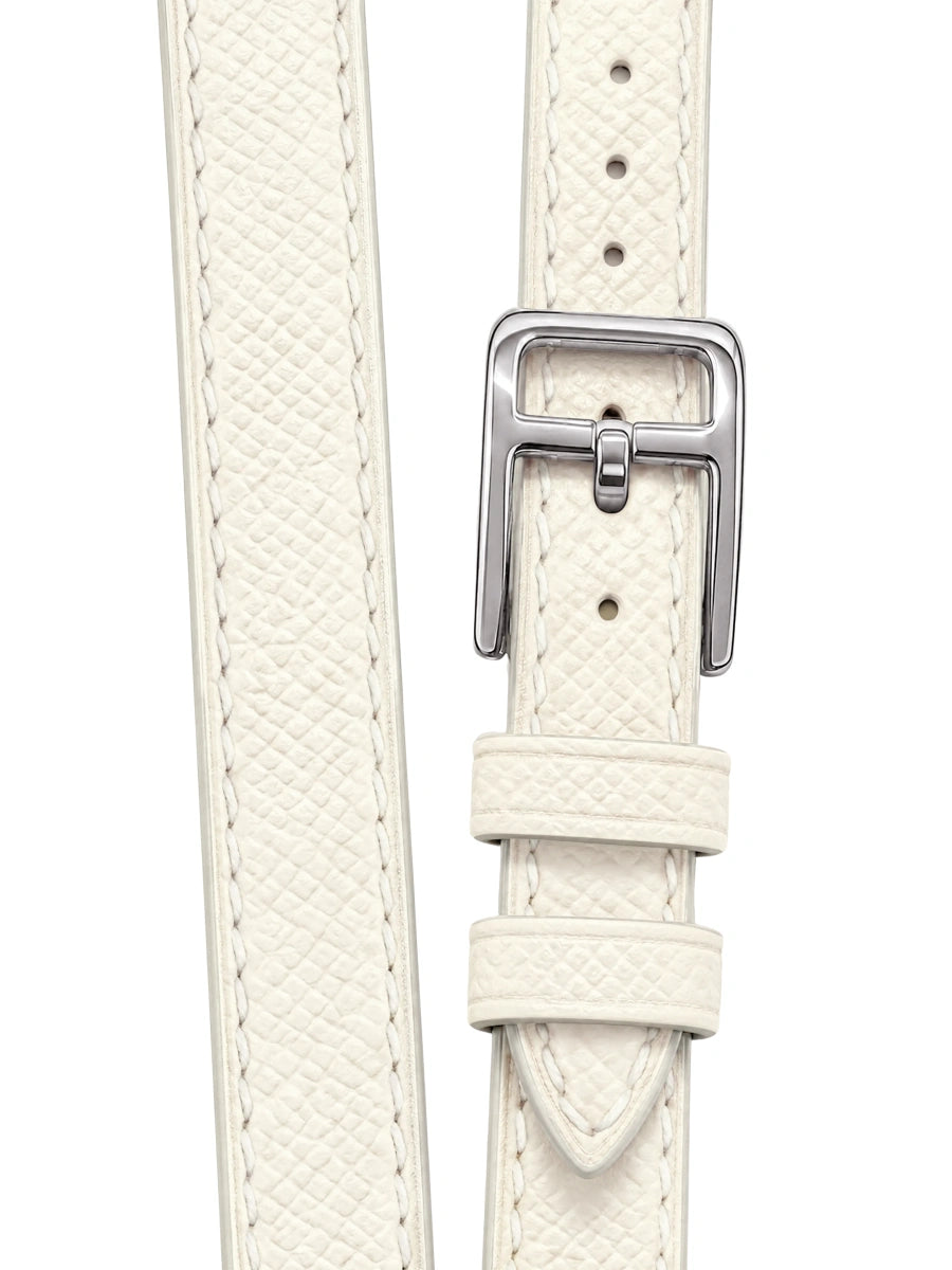 Brown leather strap - 16mm